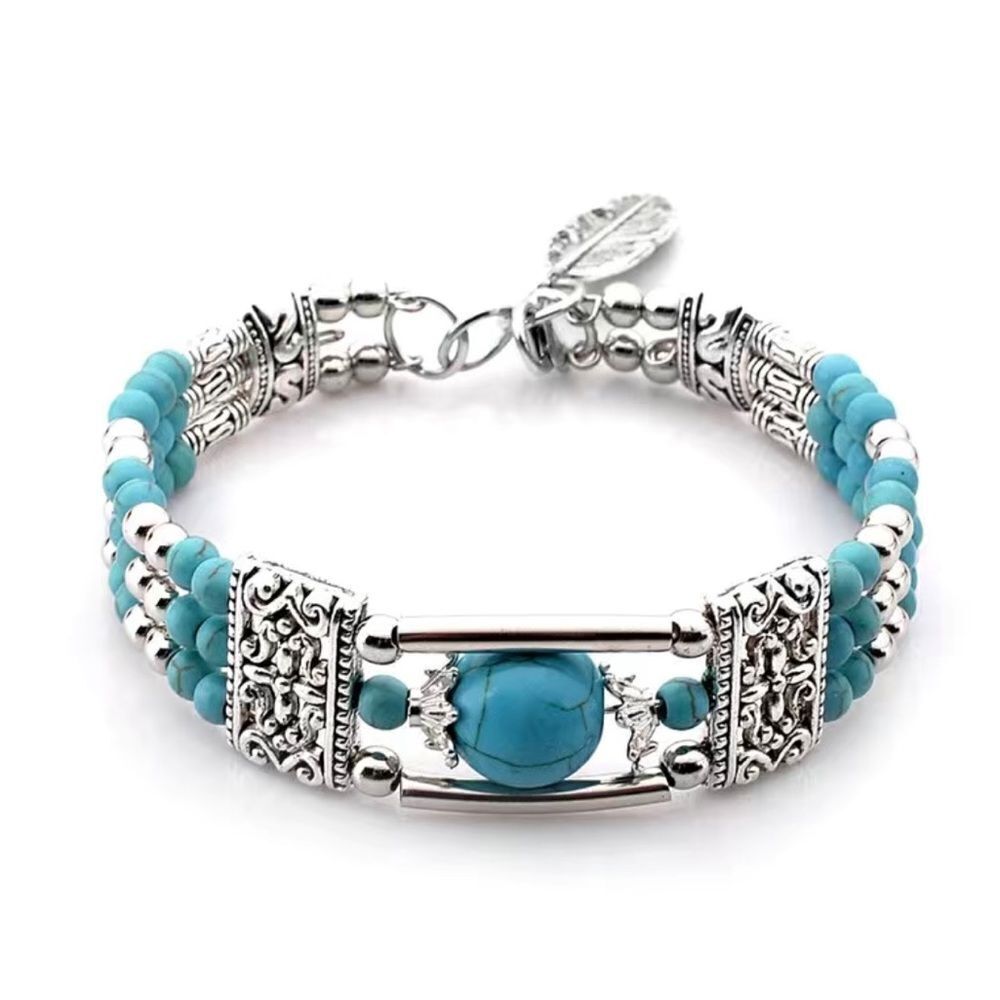 BOHO VINTAGE DESIGN SILVER BRACELET